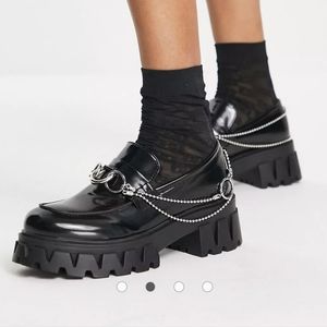 KOI Footwear Sentiment Chunky Chain Loafers